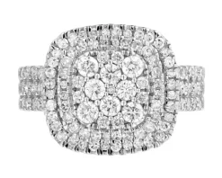 Pierścionek z żółtego złota z diamentami - 1,00 ct - próba 585