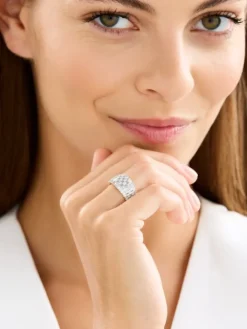 Pierścionek z żółtego złota z diamentami - 1,15 ct - próba 585