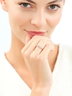 Pierścionek z żółtego złota z brylantami Champagne - 0,77 ct - próba 585