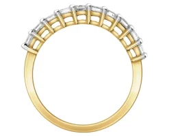 Pierścionek z żółtego złota z diamentami - 1,00 ct - próba 585