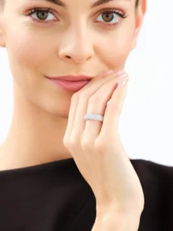 Pierścionek z żółtego złota z brylantami laboratoryjnymi - 1,06 ct - próba 585