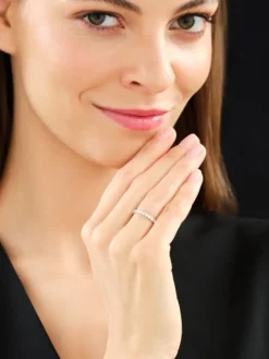 Pierścionek z żółtego złota z brylantami - Eternity - 1,00 ct - próba 585