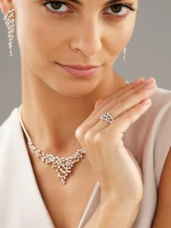 Pierścionek z żółtego złota z brylantami - 1,00 ct - próba 585