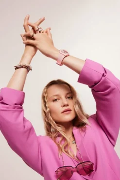 Pierścionek ze stali szlachetnej z kryształami - Eternity