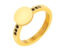 Pierścionek ze stali szlachetnej z cyrkoniami