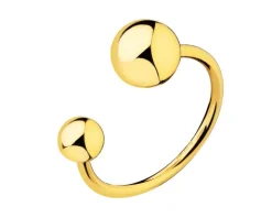 Pierścionek ze stali szlachetnej - kulki