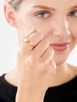 Pierścionek ze stali szlachetnej - kulki