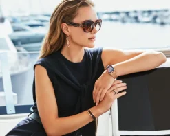 Pierścionek ze stali szlachetnej z kryształami