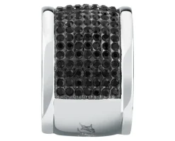 Pierścionek ze stali szlachetnej z cyrkoniami - Karl Lagerfeld