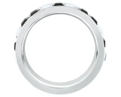 Pierścionek ze stali szlachetnej z cyrkoniami - Karl Lagerfeld