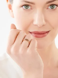 Pierścionek ze stali szlachetnej - gwiazdy