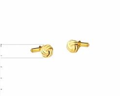 Spinki do mankietów srebrne pozłacane