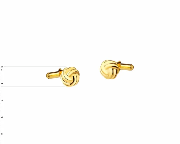 Spinki do mankietów srebrne pozłacane