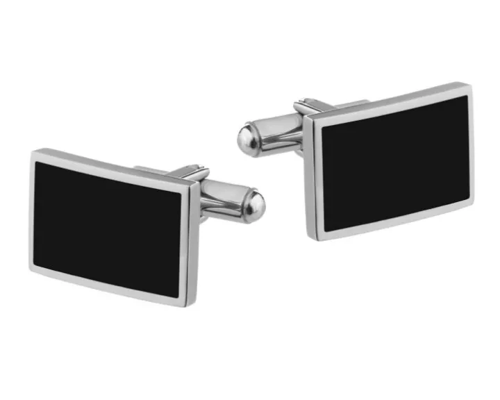 Spinki do mankietów ze stali szlachetnej