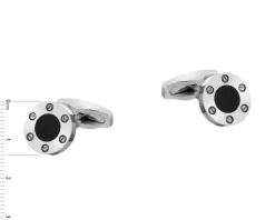 Spinki do mankietów ze stali szlachetnej