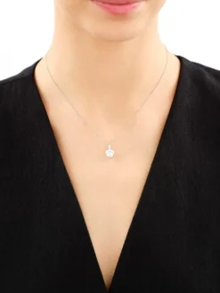 Srebrne kolczyki i zawieszka z cyrkoniami - komplet - serca