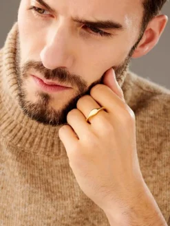 Sygnet srebrny pozłacany