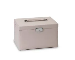 Szkatułka na biżuterię w kolorze beżowym