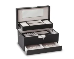 Szkatułka na biżuterię w kolorze czarnym