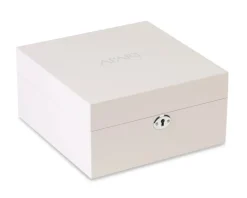 Szkatułka na zegarki w kolorze beżowym