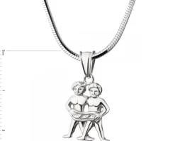 Zawieszka srebrna - Bliźnięta