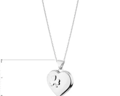 Zawieszka srebrna - Dzień Babci, serce