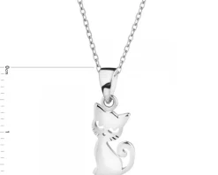 Zawieszka srebrna - kot