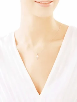 Zawieszka srebrna - krzyż