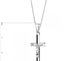 Zawieszka srebrna - krzyż