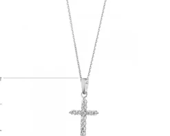 Zawieszka srebrna - krzyż