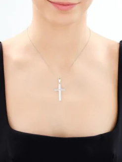 Zawieszka srebrna - krzyż