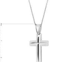 Zawieszka srebrna - krzyż