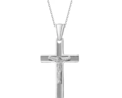 Zawieszka srebrna - krzyż