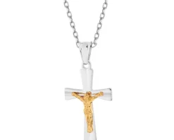 Zawieszka srebrna - krzyż