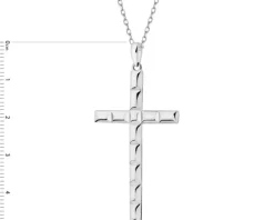 Zawieszka srebrna - krzyż