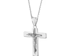 Zawieszka srebrna - krzyż