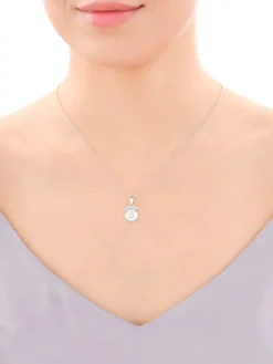 Zawieszka srebrna - medalik Matka Boska Częstochowska