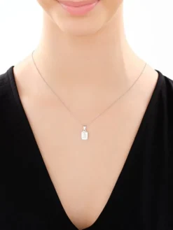 Zawieszka srebrna - medalik Matka Boska Częstochowska