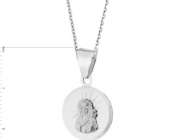 Zawieszka srebrna - medalik Matka Boska Częstochowska