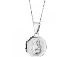 Zawieszka srebrna - medalik Matka Boska