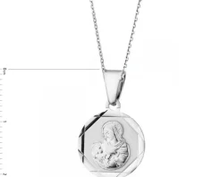 Zawieszka srebrna - medalik Matka Boska