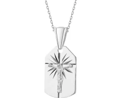 Zawieszka srebrna - medalik z wizerunkiem Chrystusa