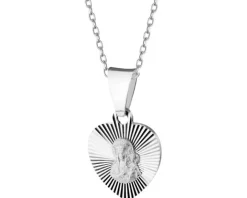 Zawieszka srebrna - medalik Matka Boska Częstochowska