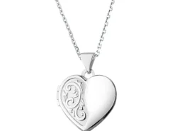 Zawieszka srebrna - puzderko - serce