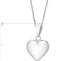 Zawieszka srebrna - serce
