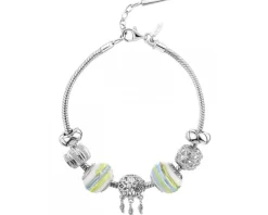 Zawieszka srebrna beads - łapacz snów