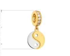 Zawieszka srebrna beads - yin yang