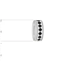 Zawieszka srebrna beads - stoper