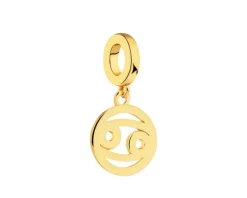 Zawieszka srebrna beads - Rak