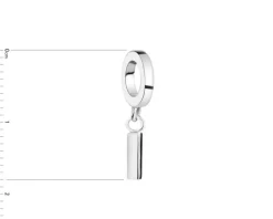 Zawieszka srebrna beads - litera I